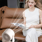 Compact USB Desk Fan with Digital Display, Brushless Motor, 100 Speeds