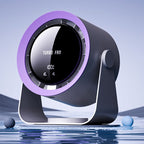Compact USB Desk Fan with Digital Display, Brushless Motor, 100 Speeds