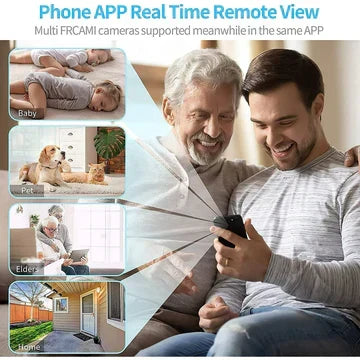 Compact Wireless 1080p Camera with Night Vision and Magnetic Mount