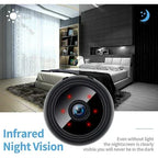 Compact Wireless 1080p Camera with Night Vision and Magnetic Mount