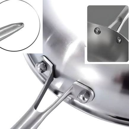 Non-Stick Stainless Steel Frying Pan for Kitchen - 11 Inch Diameter, view 2