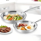 Non-Stick Stainless Steel Frying Pan for Kitchen - 11 Inch Diameter, view 3