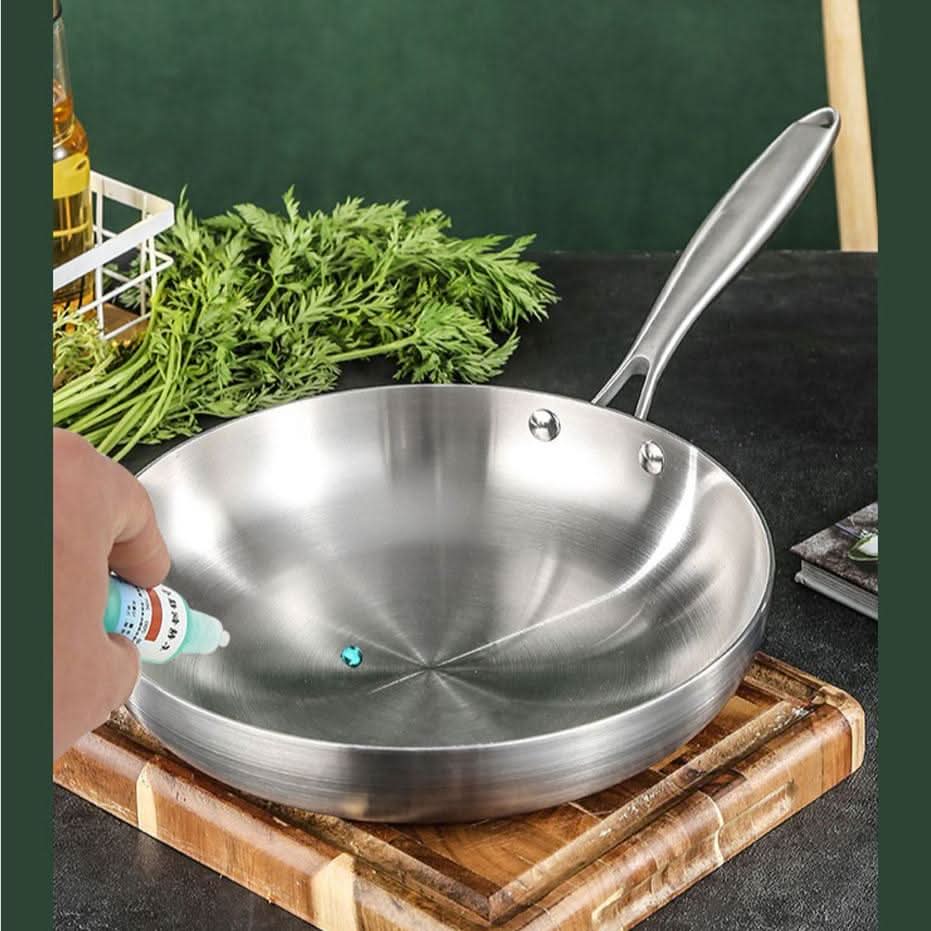 Non-Stick Stainless Steel Frying Pan for Kitchen - 11 Inch Diameter, view 5