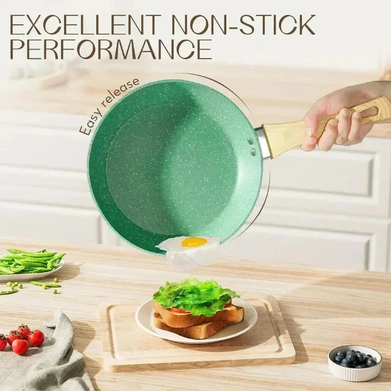 Nonstick Frying Pan Skillet for Gas and Induction - Aluminium, 20/24/28cm, view 2