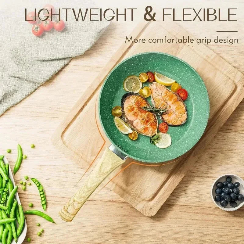 Nonstick Frying Pan Skillet for Gas and Induction - Aluminium, 20/24/28cm, view 5