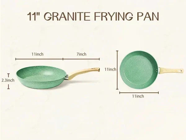 Nonstick Frying Pan Skillet for Gas and Induction - Aluminium, 20/24/28cm