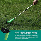 Cordless Mini Weed Trimmer with Extension Pole, 63 cm
