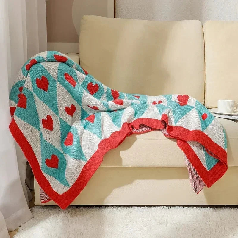 Covemere Bohemian Knitted Throw Blanket-Welvere