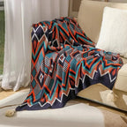 Covemere Bohemian Knitted Throw Blanket-Welvere