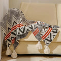 Covemere Bohemian Knitted Throw Blanket-Welvere