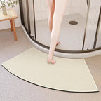 Curved Anti-Slip Shower Mat, 15.75 x 29.53 Inch