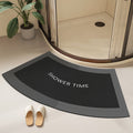 Curved Non-Slip Shower Bath Mat, 15.75 x 29.53 Inch