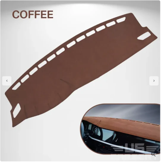 Custom-Fit Car Dashboard Mat, Five-Layer, Silicone Base, UV Protection