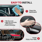Custom-Fit Car Dashboard Mat, Five-Layer, Silicone Base, UV Protection