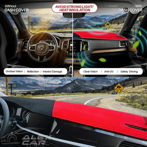 Custom-Fit Car Dashboard Mat, Five-Layer, Silicone Base, UV Protection