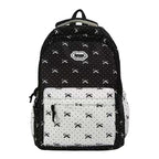 Cute Bow Pattern School Backpack with Multiple Compartments