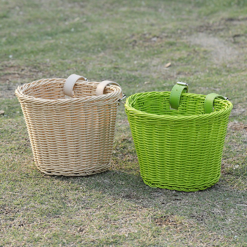 Women's Bicycle Basket with Sturdy Carry Handles - Easy to Clean Surface