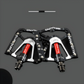 Lightweight Aluminium Bicycle Pedals - Non-Slip Grip, Ball Bearings