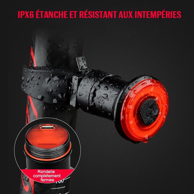 Rear Bicycle Light with Braking Detection - IPX6 Waterproof, 6061 Aluminium Alloy, view 6