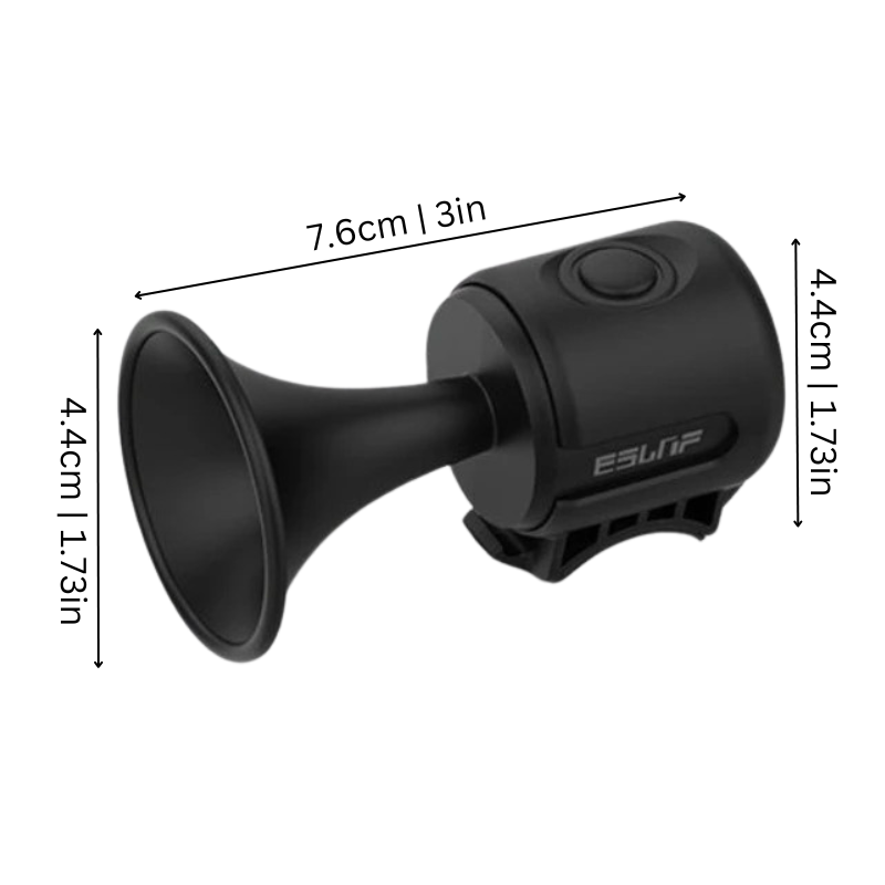 Powerful 120 dB Bike Horn - Waterproof, Shock-Resistant, ABS, Tool-Free Install, view 5