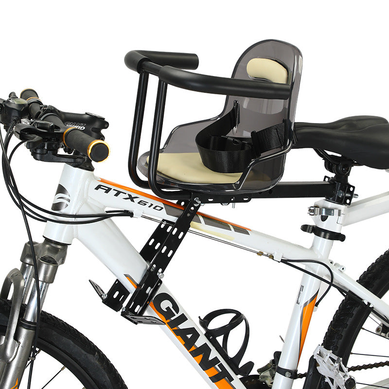 Toddler Front Bicycle Seat - Universal Adjustable Mount, Padded Safety Harness, view 2