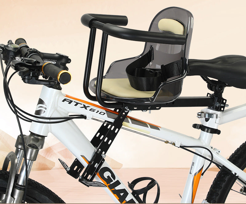 Toddler Front Bicycle Seat - Universal Adjustable Mount, Padded Safety Harness, view 3