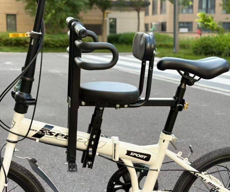 Padded Child Bike Safety Seat with High Back and Five-Point Harness, view 3