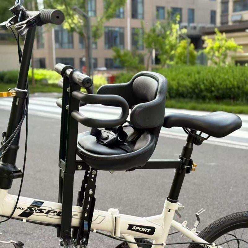 Padded Child Bike Safety Seat with High Back and Five-Point Harness, view 7