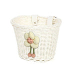 Floral-Embellished Bicycle Basket for Kids - Soft Fabric Lining, view 2