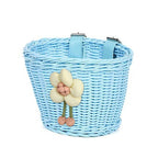 Floral-Embellished Bicycle Basket for Kids - Soft Fabric Lining, view 4