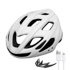 Cycling Helmet with Integrated LED Light and Adjustable Straps