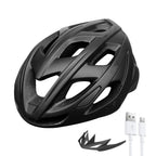 Cycling Helmet with Integrated LED Light and Adjustable Straps