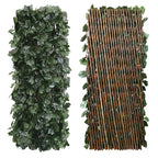 Expandable Artificial Privacy Fence for Garden or Indoor - 40cm, Ivy Leaves