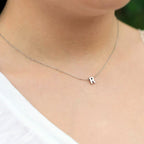 Dainty Minimal Letter Initial Necklace, 316L Stainless Steel