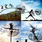 Dancing Fairy Statue for Garden - Metal, 25-45 inch Height, Polyethylene Figure, view 7