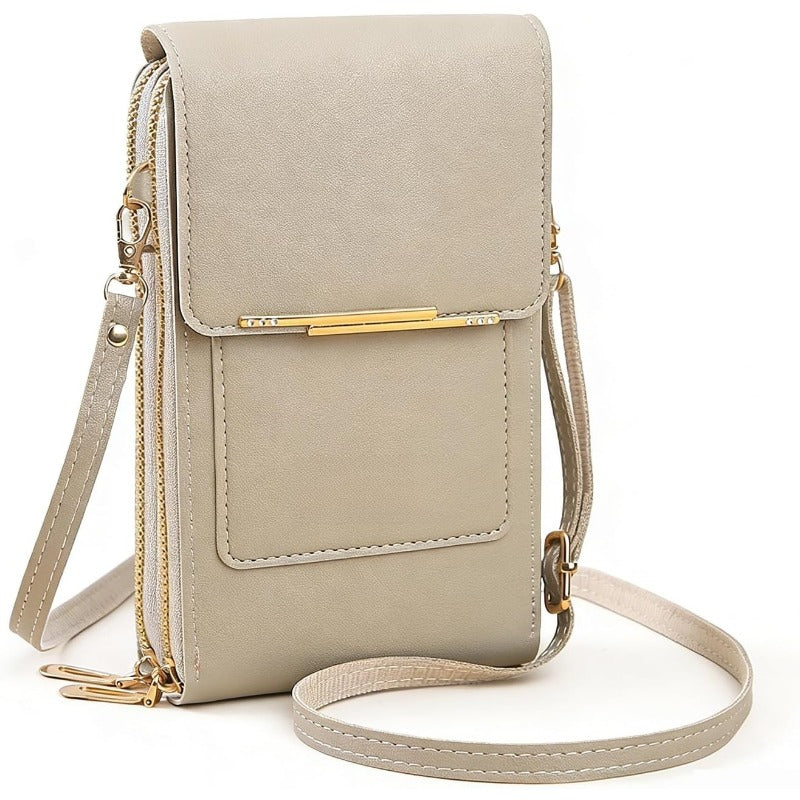 RFID Anti-Theft Crossbody Phone Wallet - Fits up to 6.7" Screens