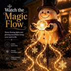 Decorative Snowman Figure with Integrated LED Lights for Christmas
