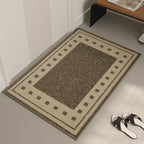 Decorative Textured Entry Mat with Wave Pattern and Non-Slip Backing