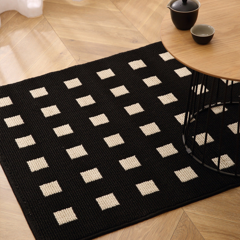 Decorative Textured Entry Mat with Wave Pattern and Non-Slip Backing