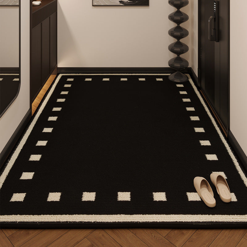 Decorative Textured Entry Mat with Wave Pattern and Non-Slip Backing