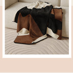 Decorative Throw Blanket with Abstract Design
