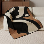 Decorative Throw Blanket with Abstract Design