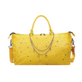 Decorative Travel Duffel Bag with Embossed Texture and Gems