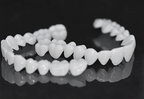 Dental Prosthesis with White Veneers, Lightweight Reusable Resin