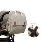 Diaper Backpack with Integrated Changing Mat and Adjustable Shoulder Straps