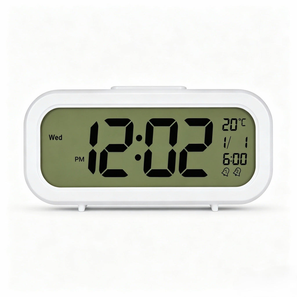 Digital Alarm Clock with Temperature Sensor and Large LED Display