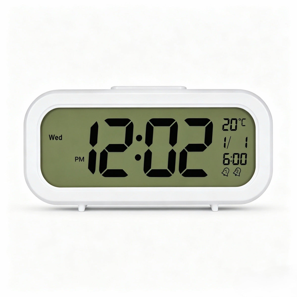 Digital Alarm Clock with Temperature Sensor and Large LED Display