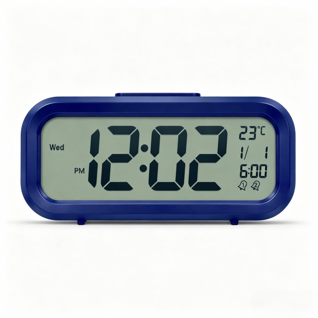 Digital Alarm Clock with Temperature Sensor and Large LED Display