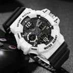Digital Watch, Round Resin Case, 54.6mm Dial