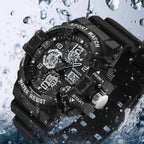 Digital Watch, Round Resin Case, 54.6mm Dial